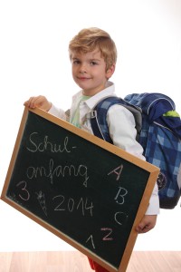 Schulkind Mappe Tafel