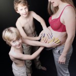 Handabdrücke Babybauch