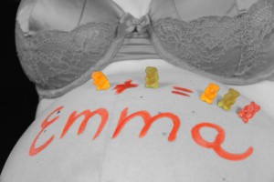 Babybauch 1 + 1 = 3