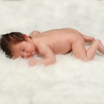 Baby weiches Fell schläft
